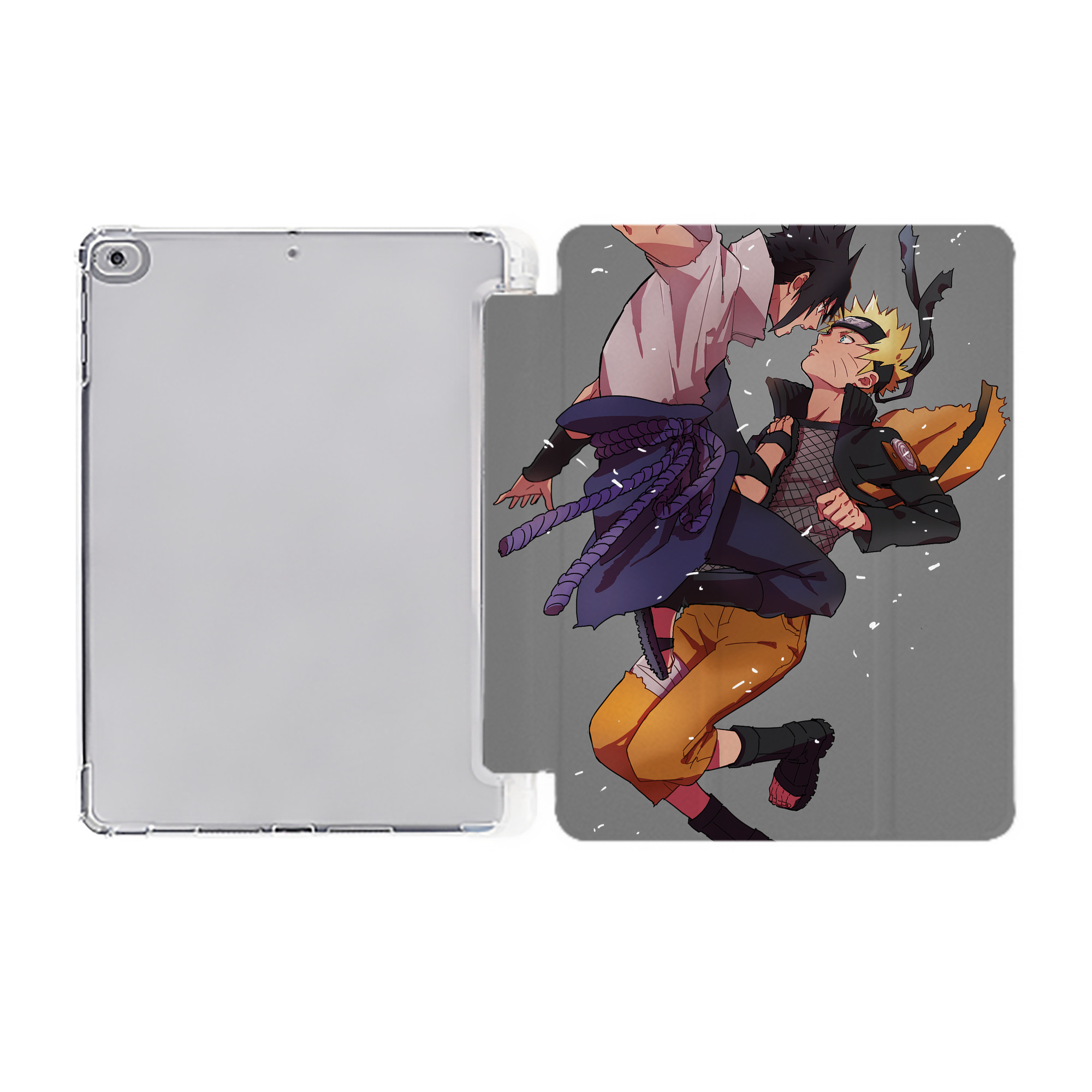 （画像用） NARUTO -ナルト- NARUTO -ナルト- 疾風伝 IPad ケース ペン収納付き 三つ折りスタンド PUレザー×シリコン 対応機種9.5/10.5/10.9インチ